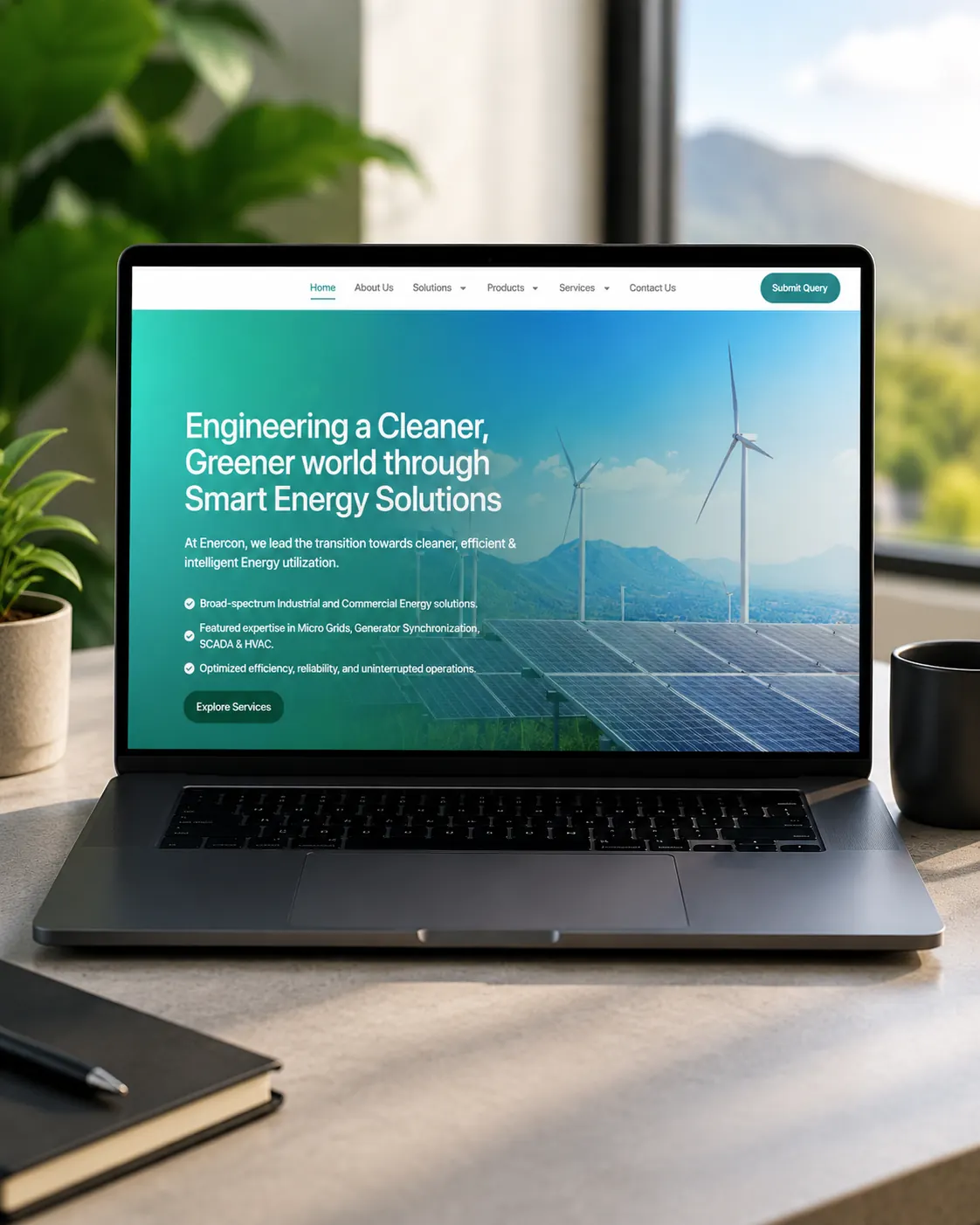 Concept illustration: a website build